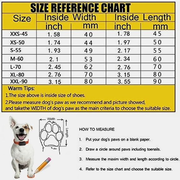 Blue Waterproof Dog Cat Candy Boots Reusable Adjustable Pets Shoes Size Medium - Picture 4 of 4